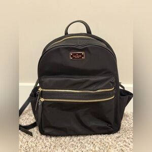 Kate Spade Black and Gold Backpack